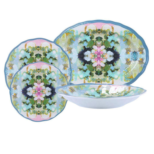 Nantucket Bloom Scalloped Melamine