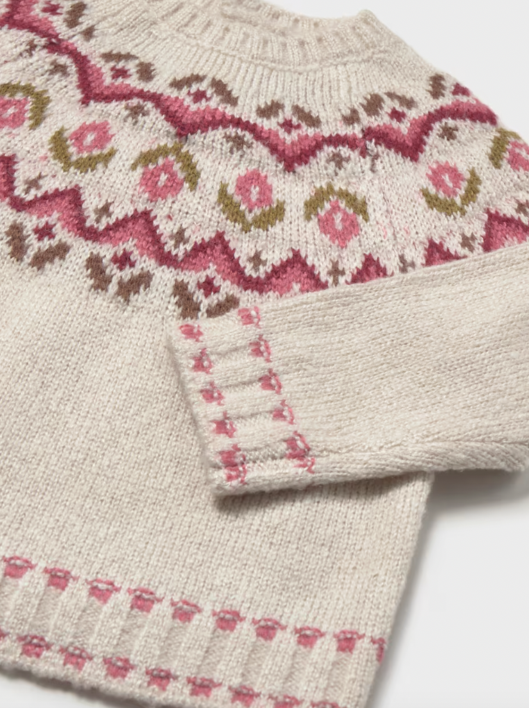 Flower Jacquard Sweater