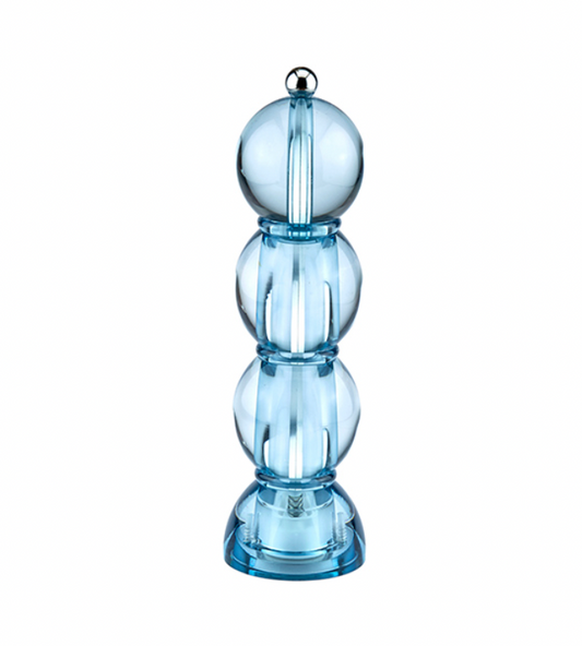 Icy Blue Acrylic Bobbin Salt + Pepper Shaker