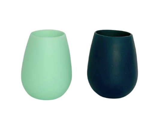 Mist | Ink Silicone Stemless Wine Glasses