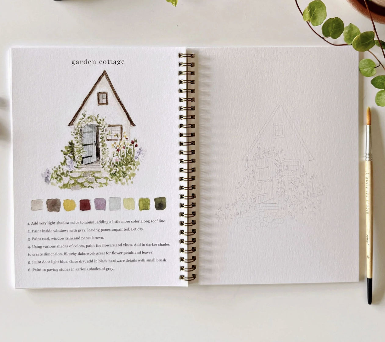 Garden Watercolor Workbook