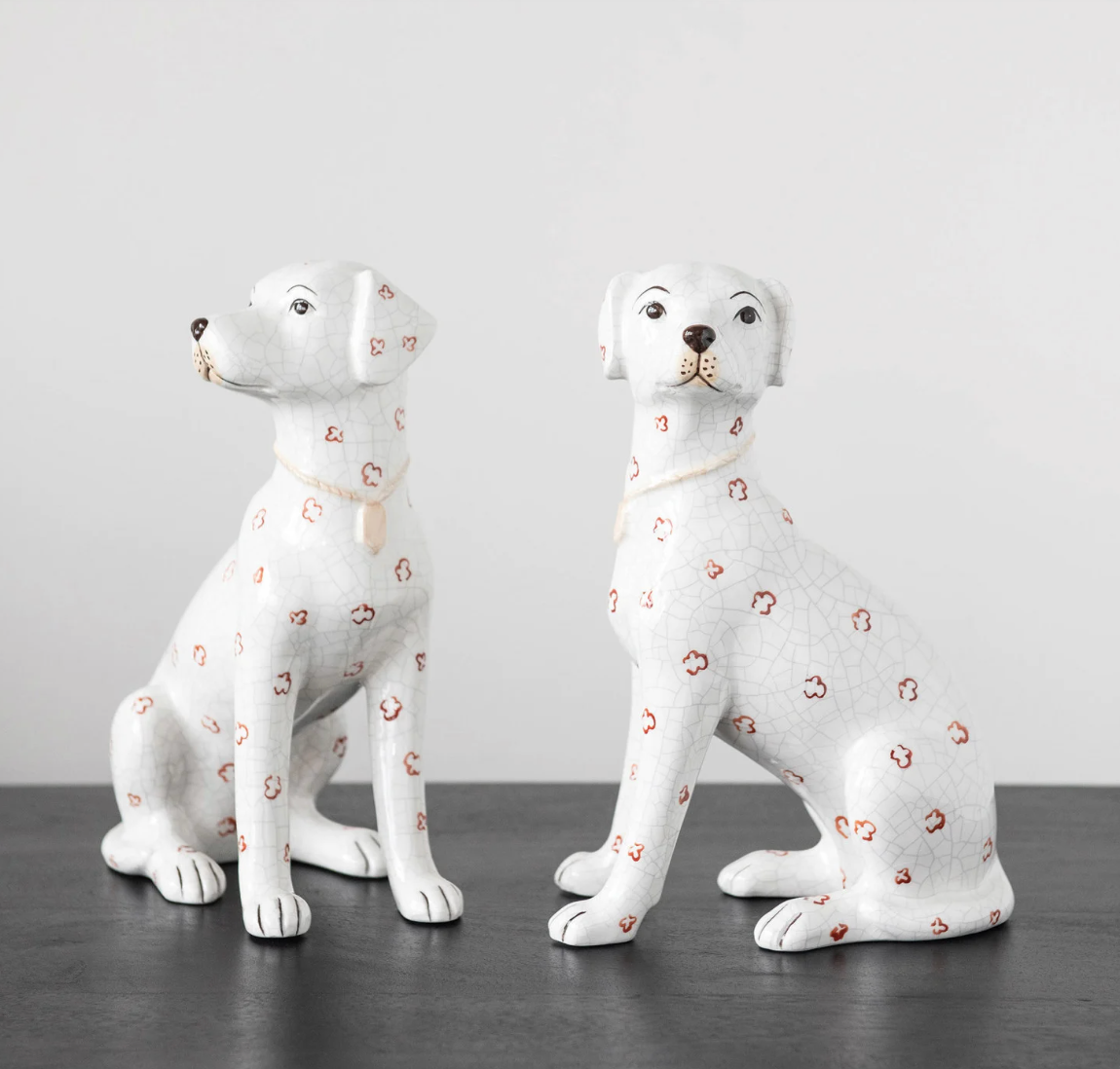 Hand-Painted Ceramic Dog