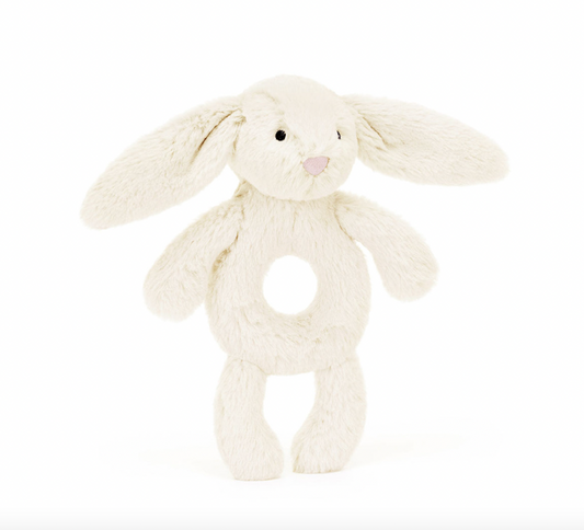 Bashful Cream Bunny Ring Rattle