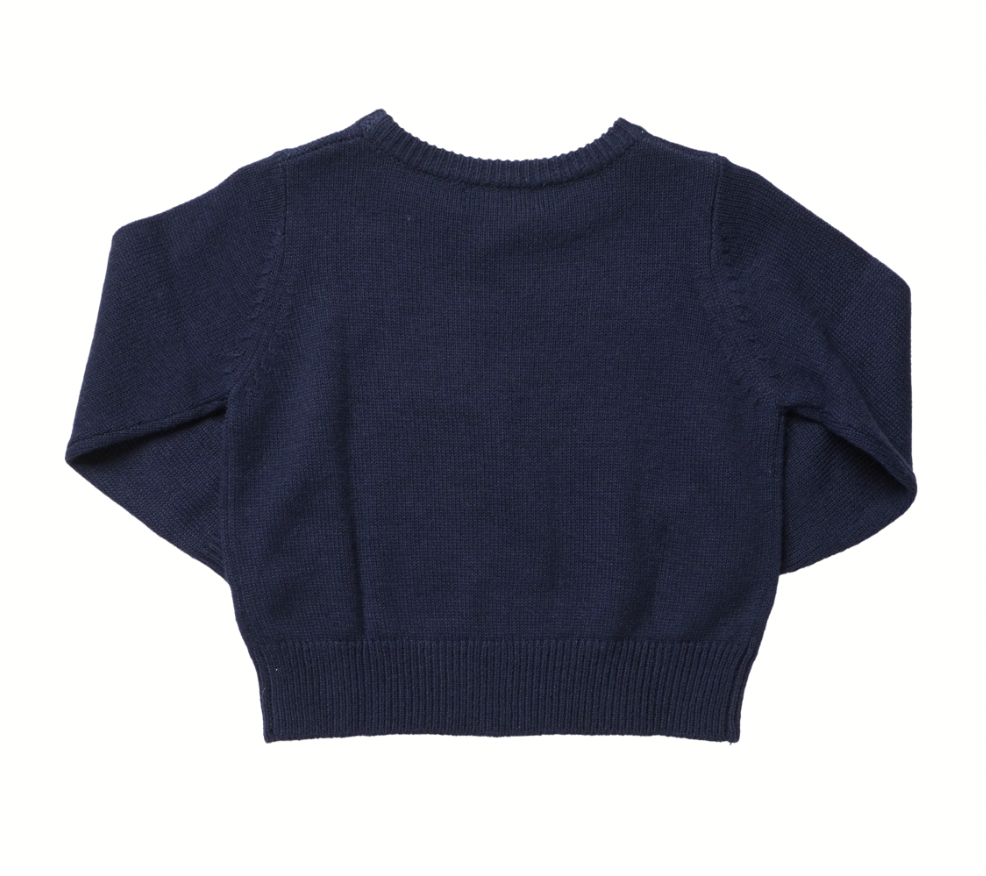 Navy Santa Sweater