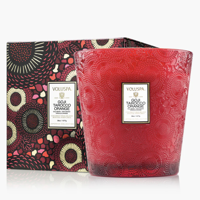 Goji Tarocco Orange 3 Wick Hearth Candle