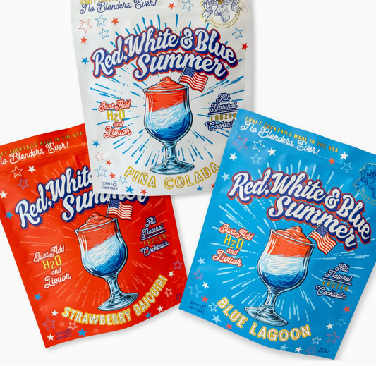 Red, White, & Blue Frozen Cocktail Mixers