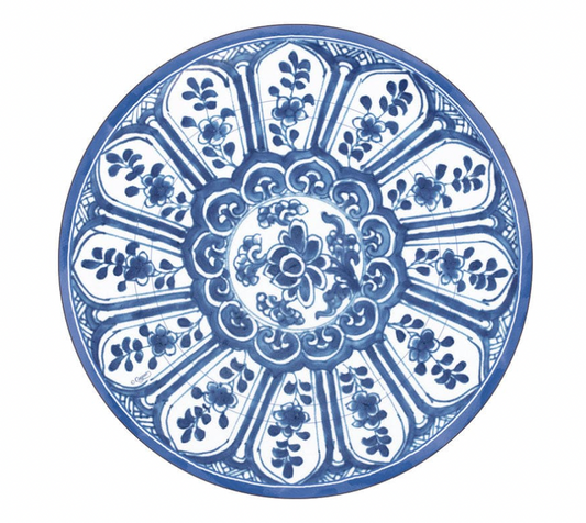 Indigo Garden Blue & White Salad Plates
