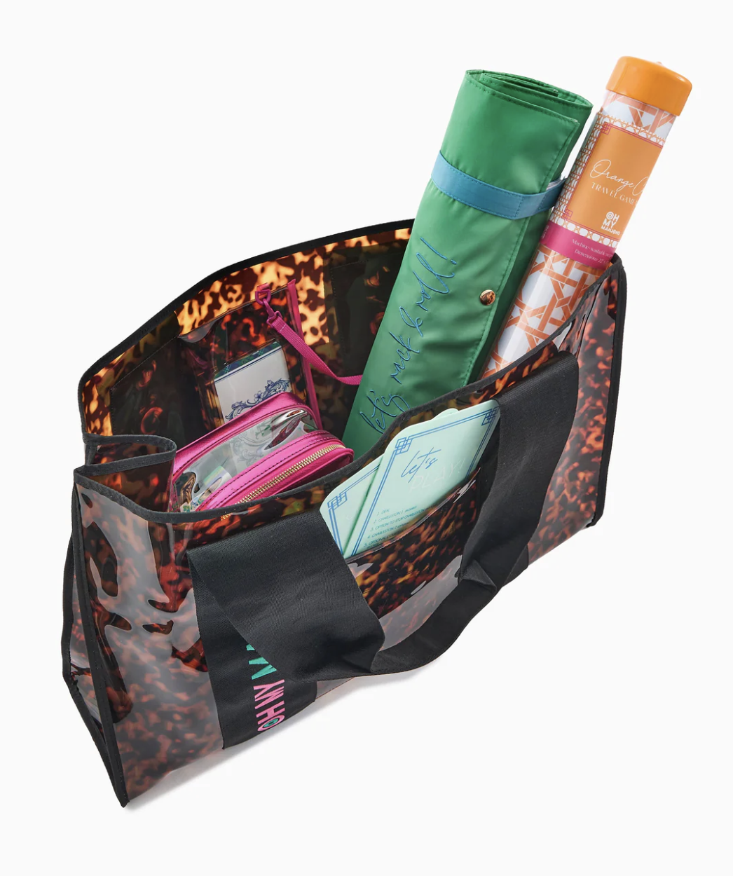 Tortoise Mahjong Beach Bag