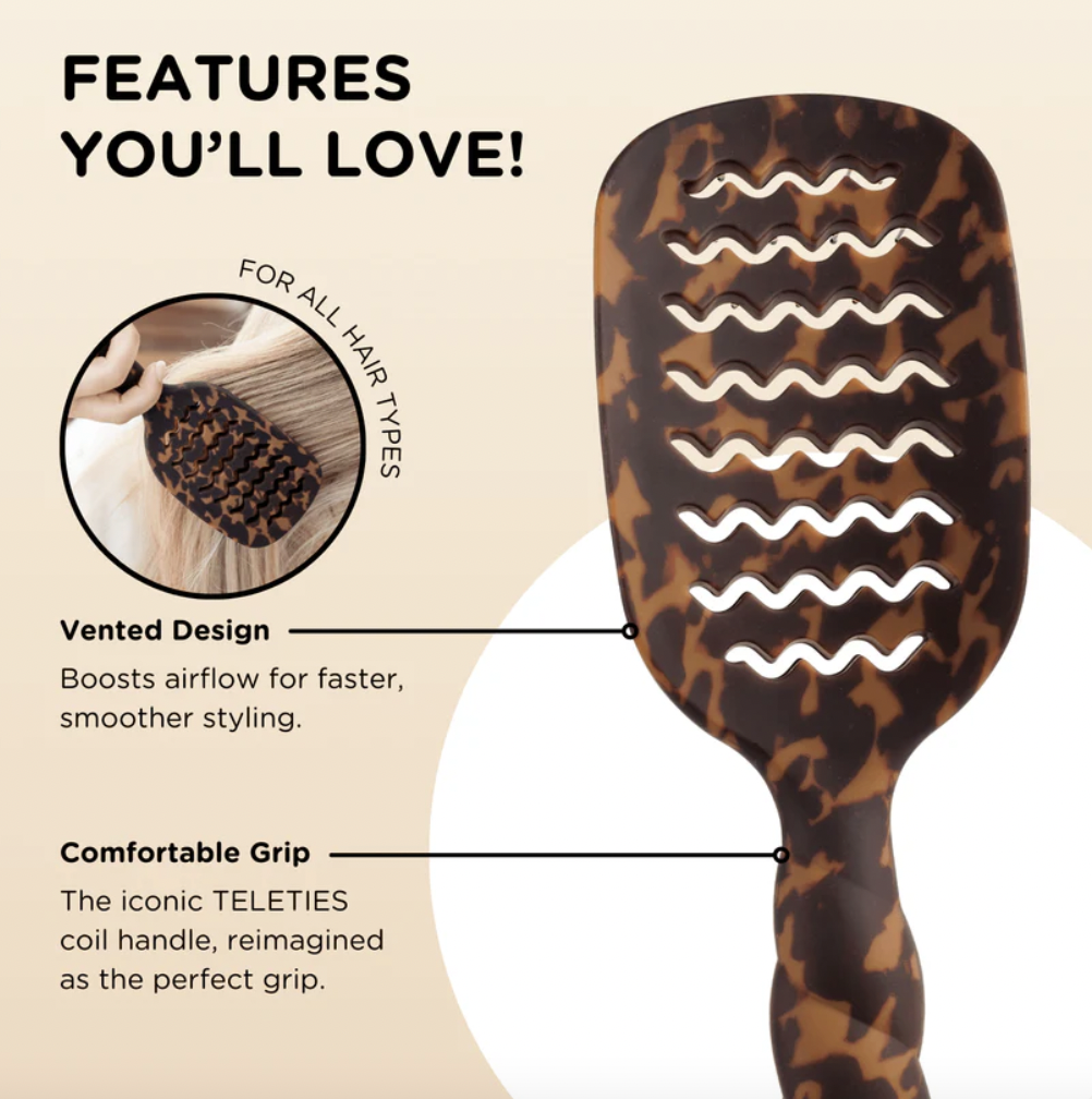 Vented Brush in Tortoise