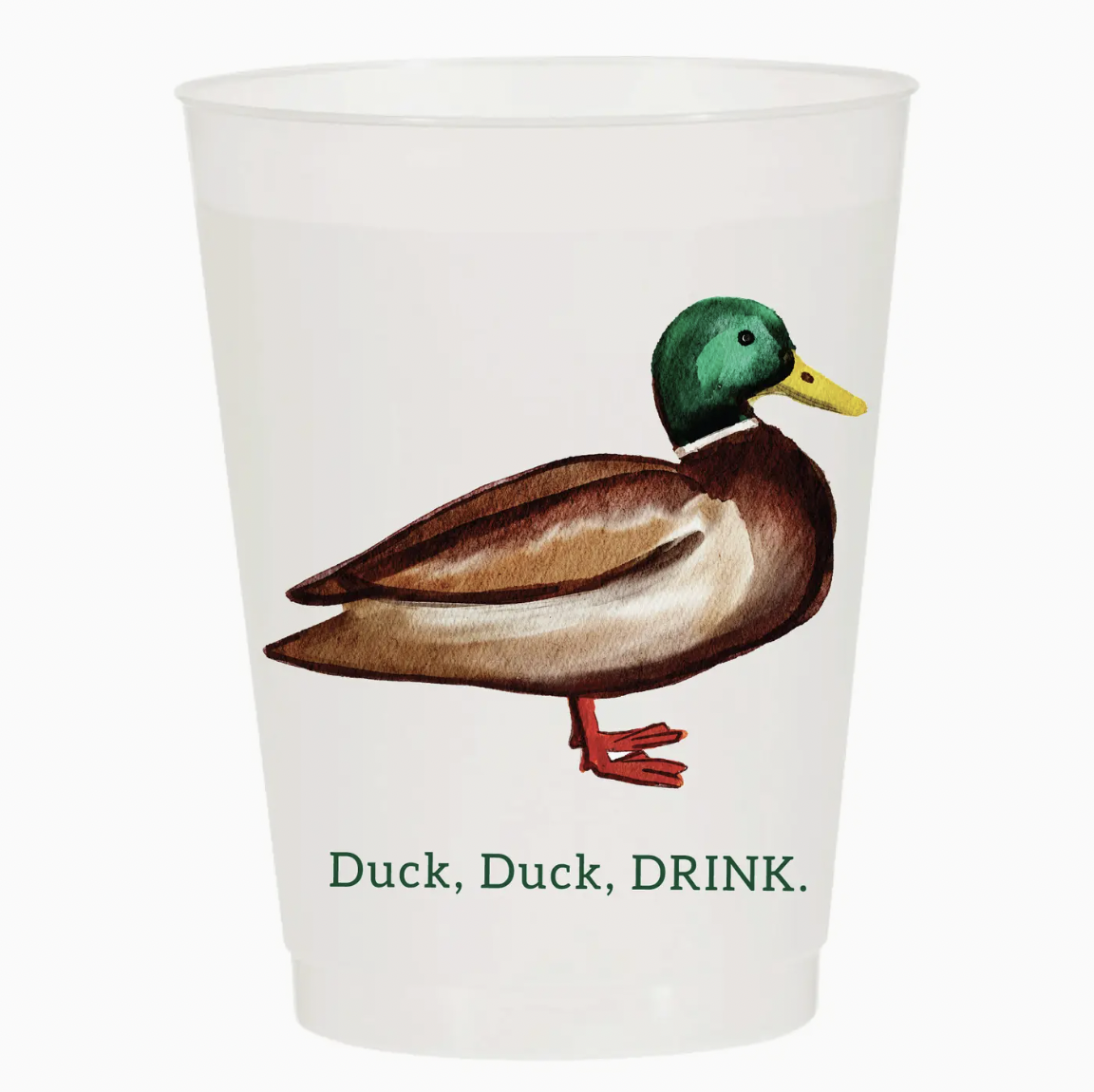 Duck Duck Drink Mallard Reusable Cups