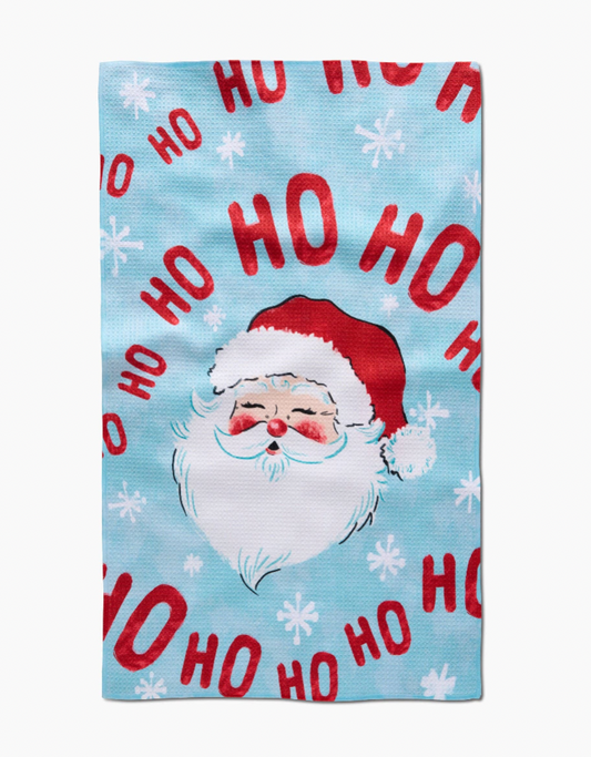 Merry Santa Tea Towel