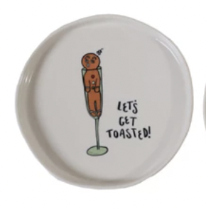 Tipsy Holiday Plate