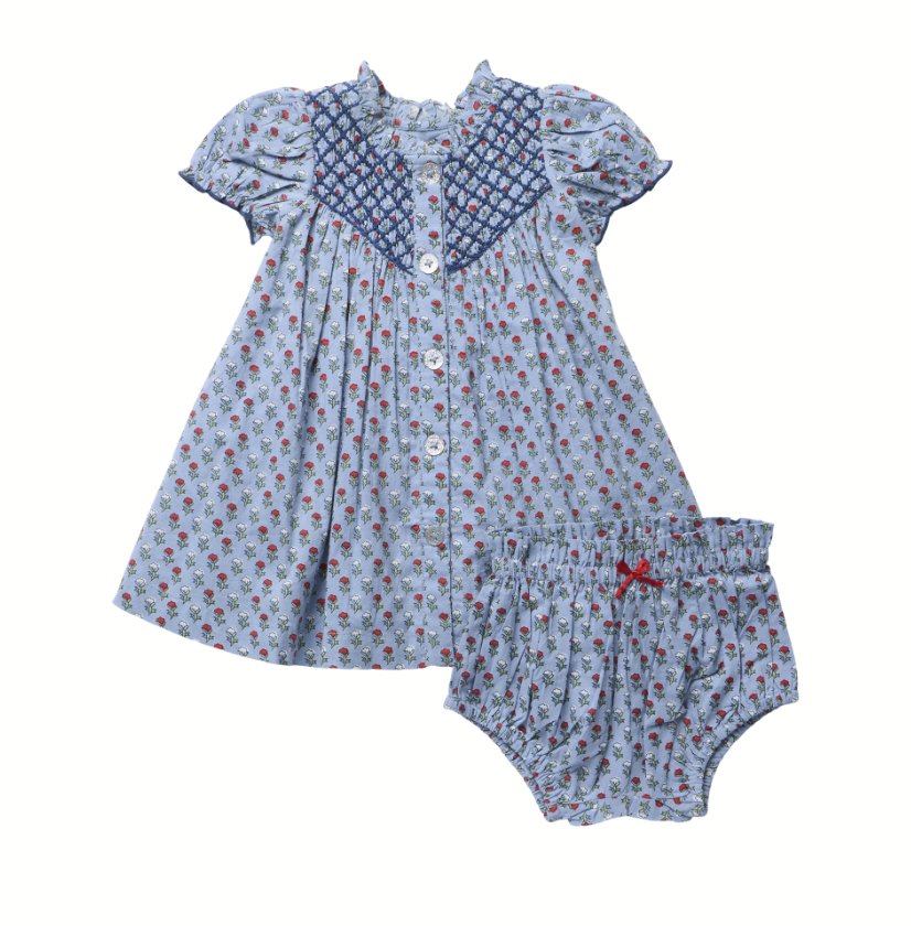 Light Blue Carnation Lucia Dress Set