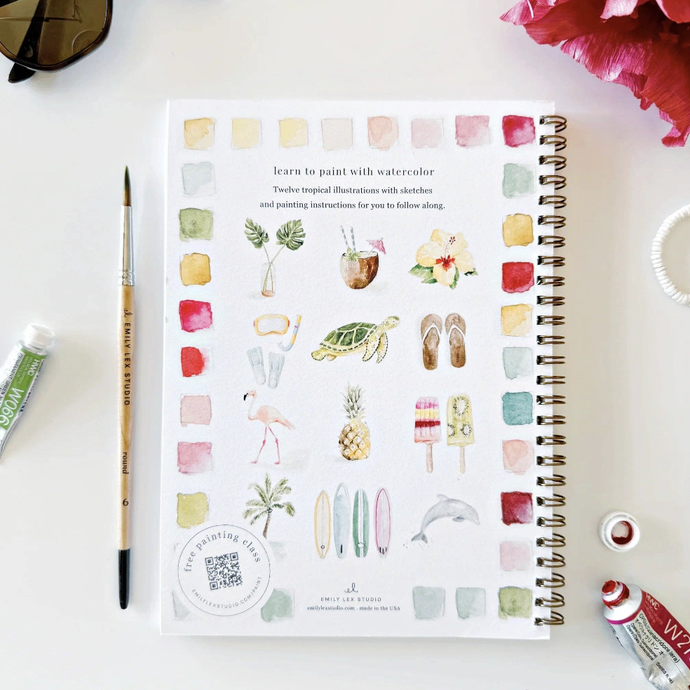 Tropical Watercolor Workbook