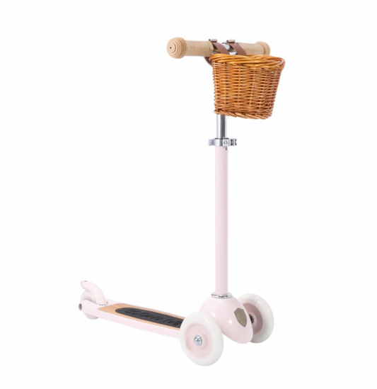 Pale Pink Three Wheel Classic Scooter