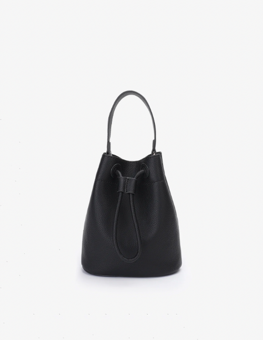 Capucine Crossbody Bucket Bag - Black