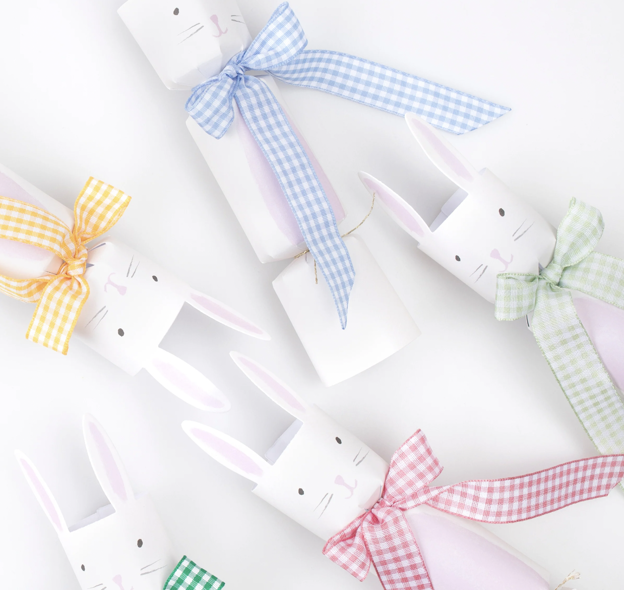 Gingham Bow Bunny Crackers