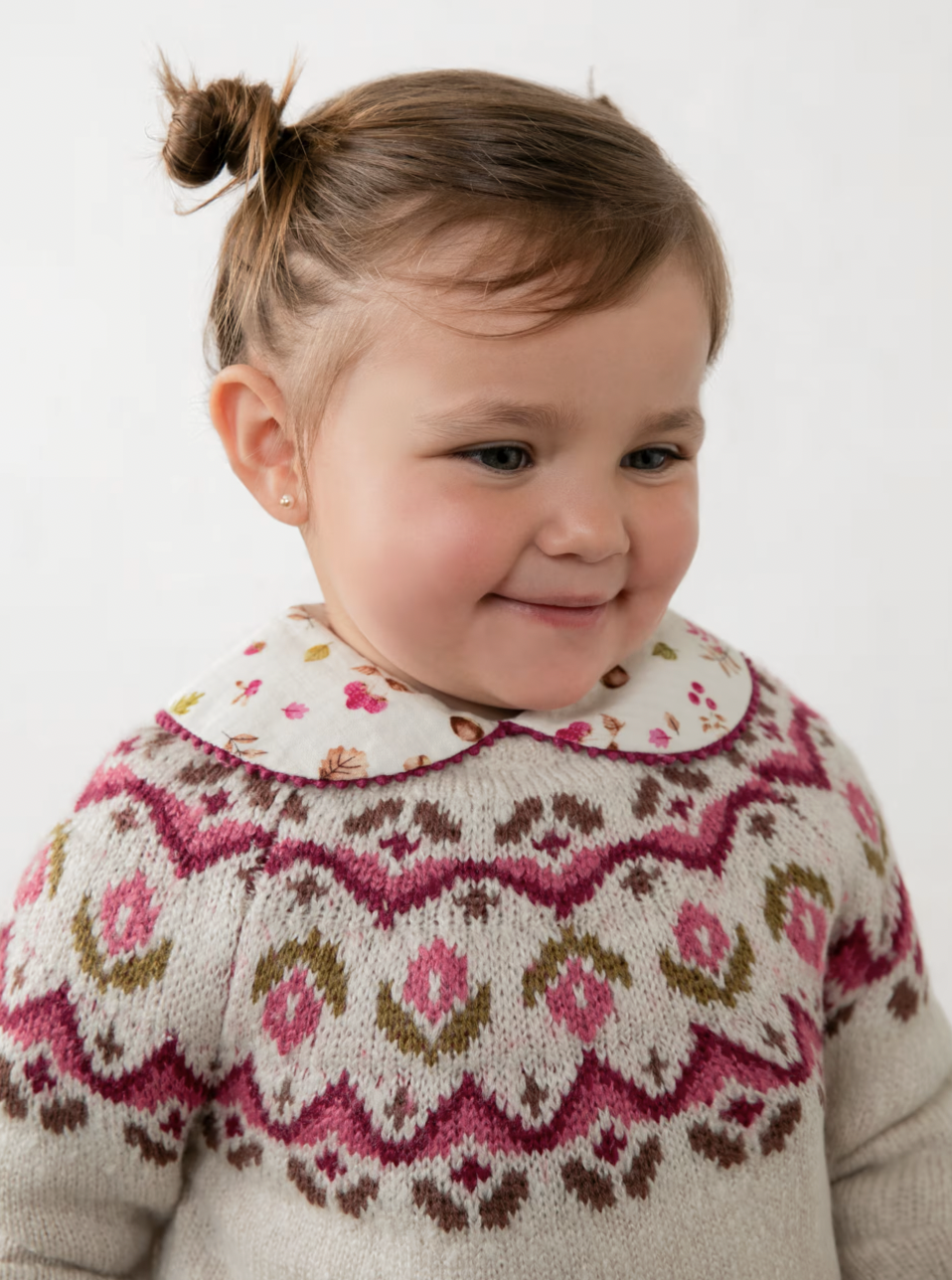 Flower Jacquard Sweater