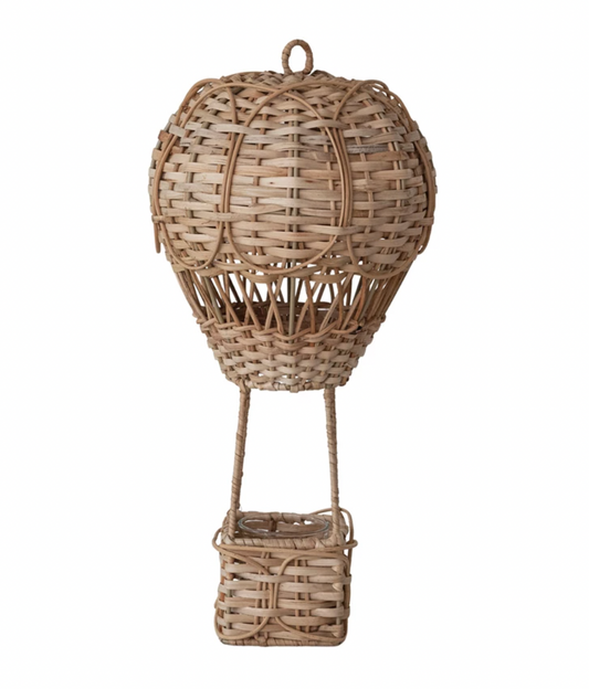 Hand-Woven Rattan Hot Air Balloon