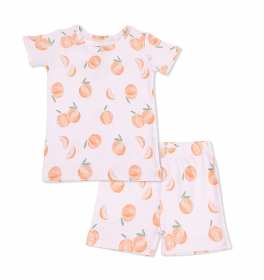 Sweet Peach Pajama Short Set