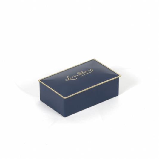Jewel Box 2-Piece Candy Tin - Ming Blue