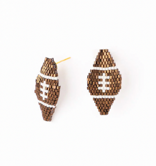 Game Day Luxe Football Earrings