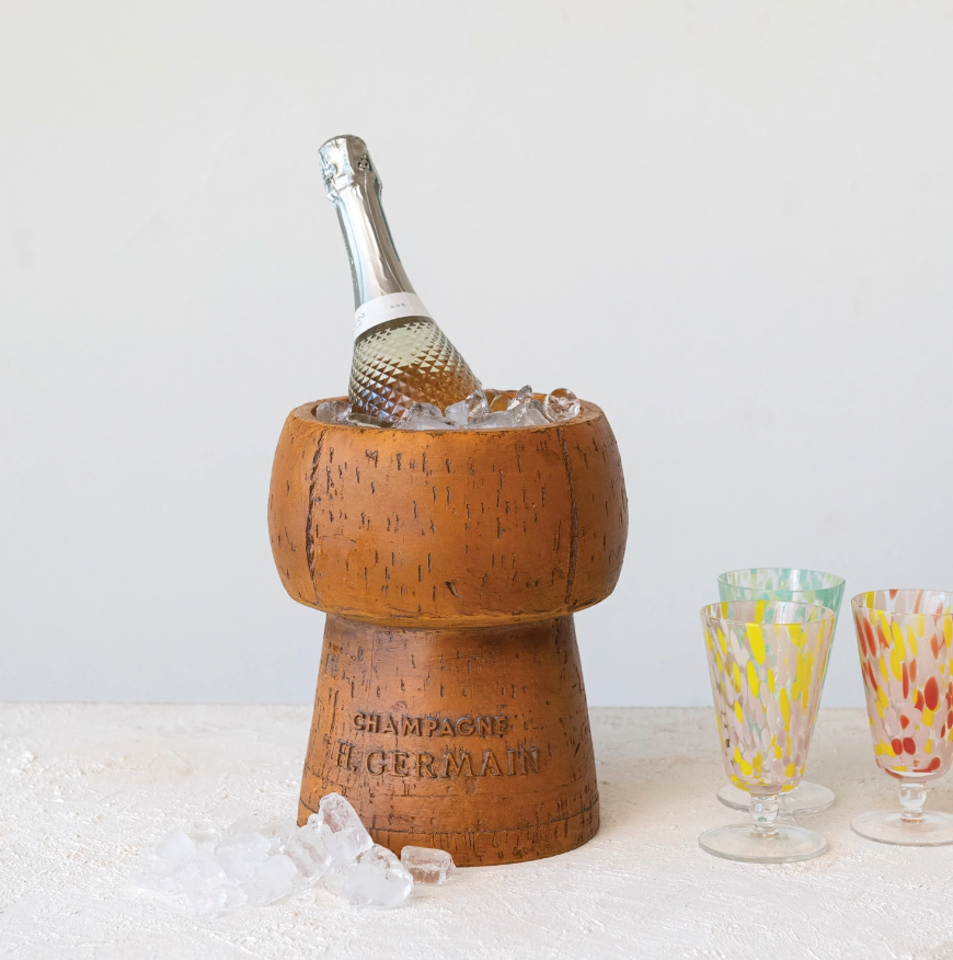 Vintage Reproduction Cork Shaped Ice Bucket