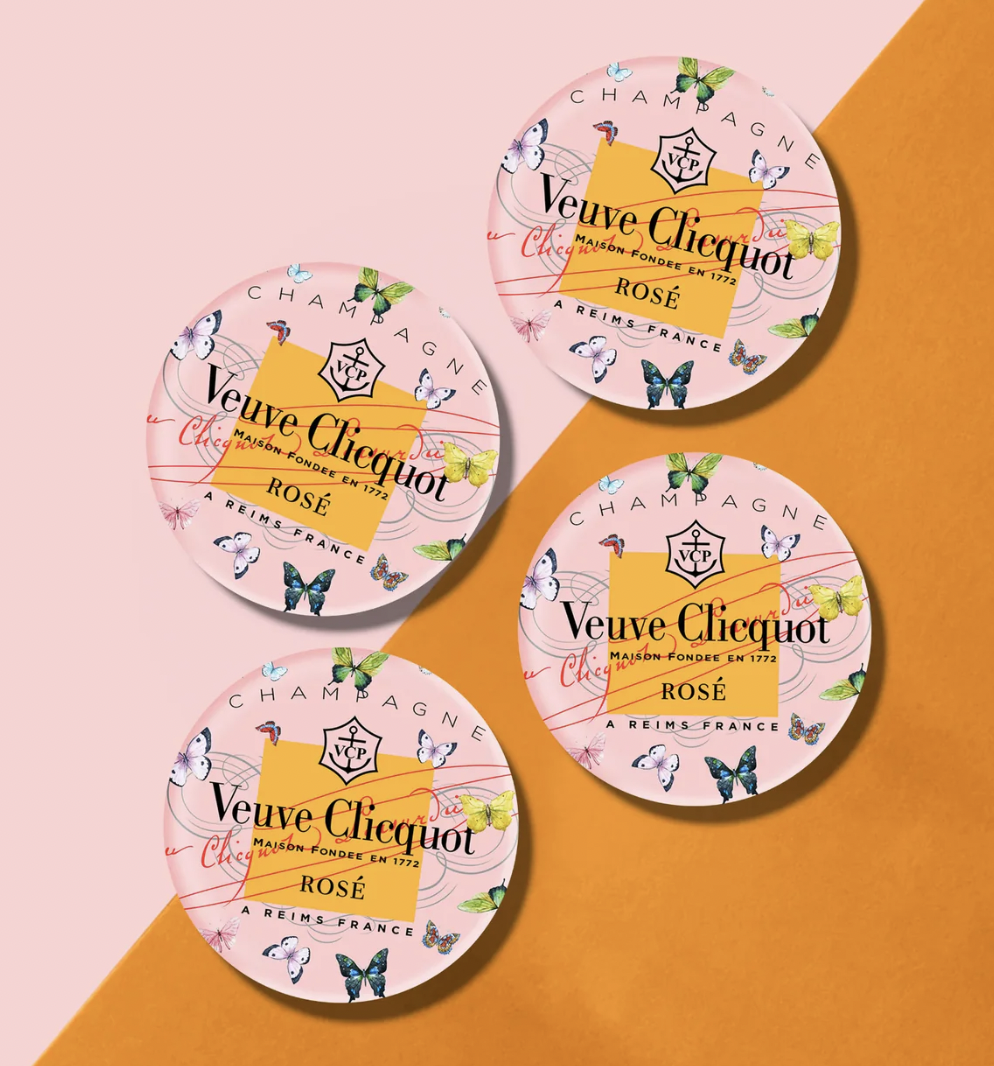 Rose Butterfly Coaster - Boxed Set of Four