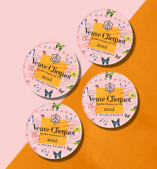 Rose Butterfly Coaster - Boxed Set of Four