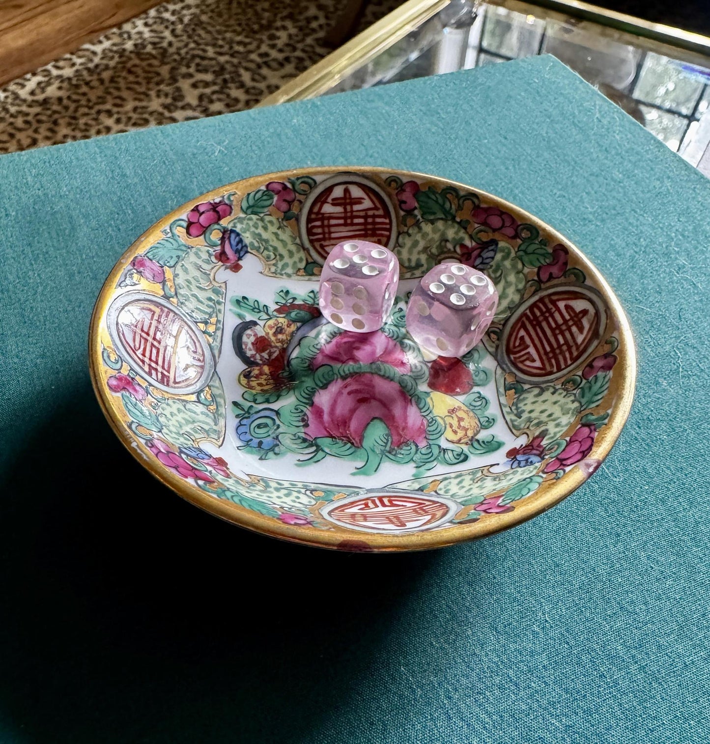 Vintage Rose Canton Dish