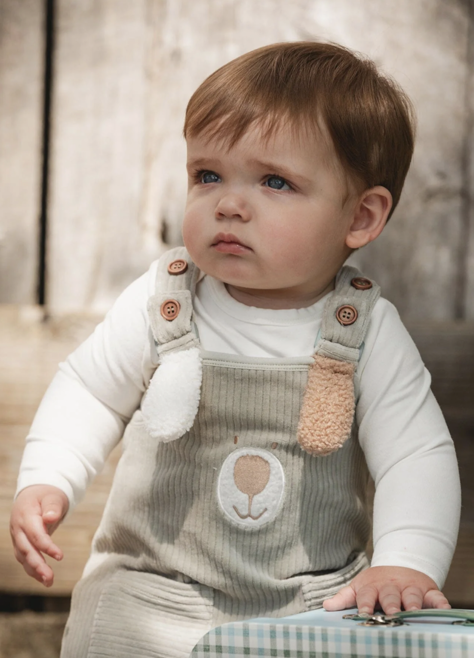 Corduroy Overalls + Onesie Set