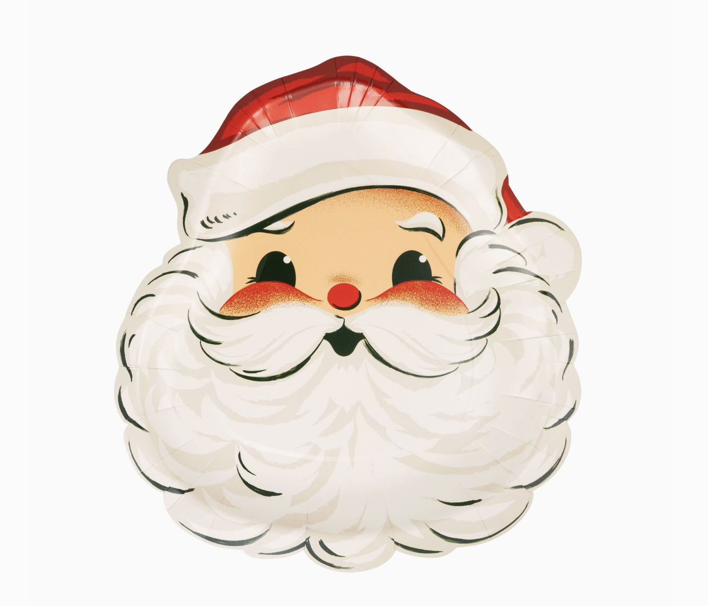 Retro Santa Shaped Plates