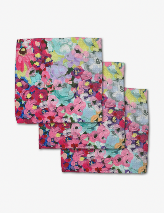 Pink Fields of Joy Dishcloth Set