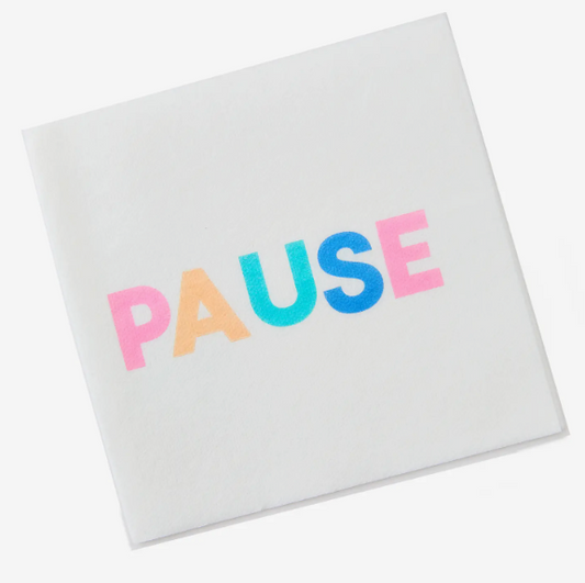 Pause Cocktail Napkins