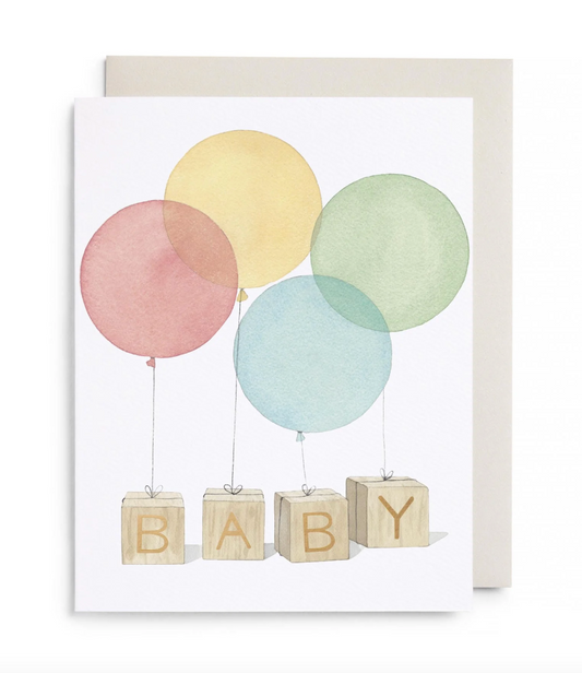 Baby Blocks Card