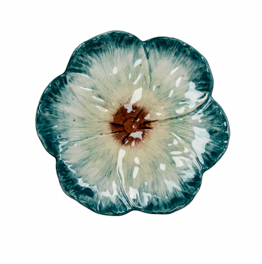 Elisabetta Flower Dessert Plate, Green - COMING SOON!