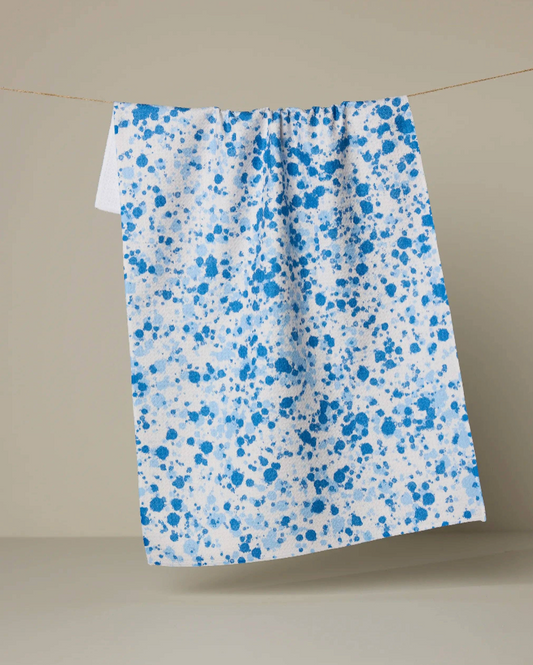 Indigo Splash Tea Towel