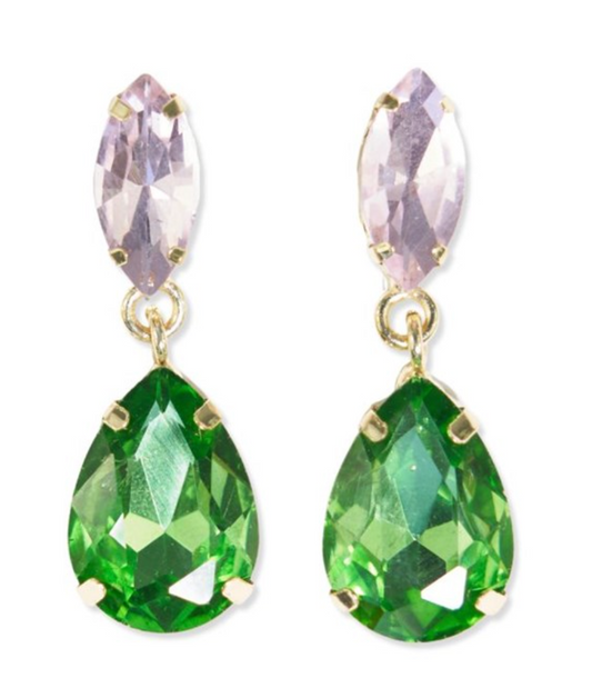 Green & Pink Earrings