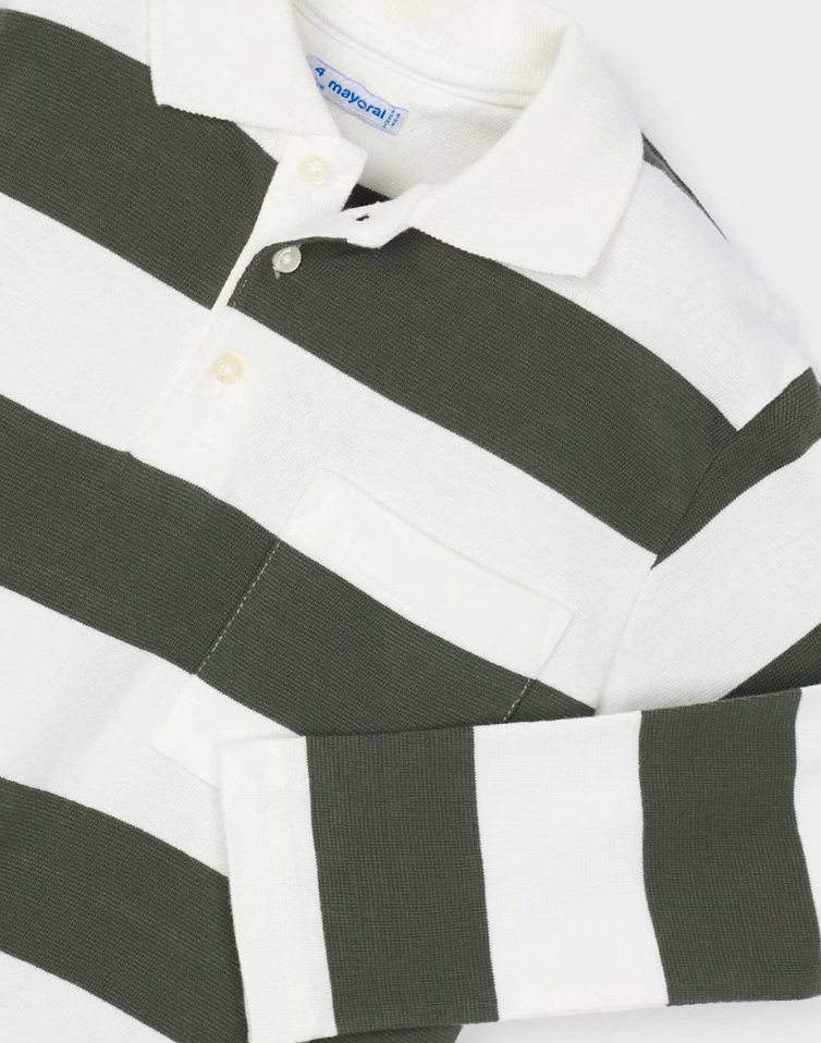 Rugby Striped Polo Shirt