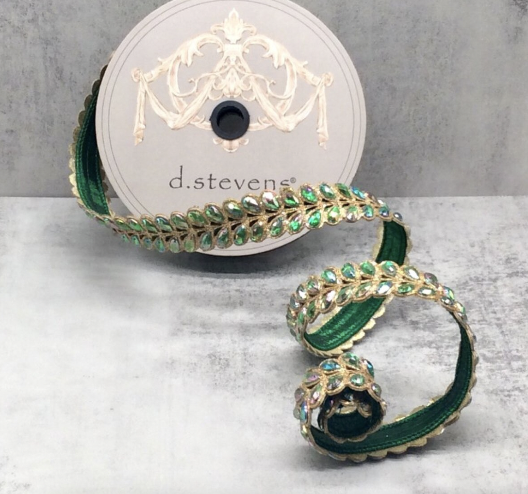 Green Jewel Aurora Borealis Ribbon