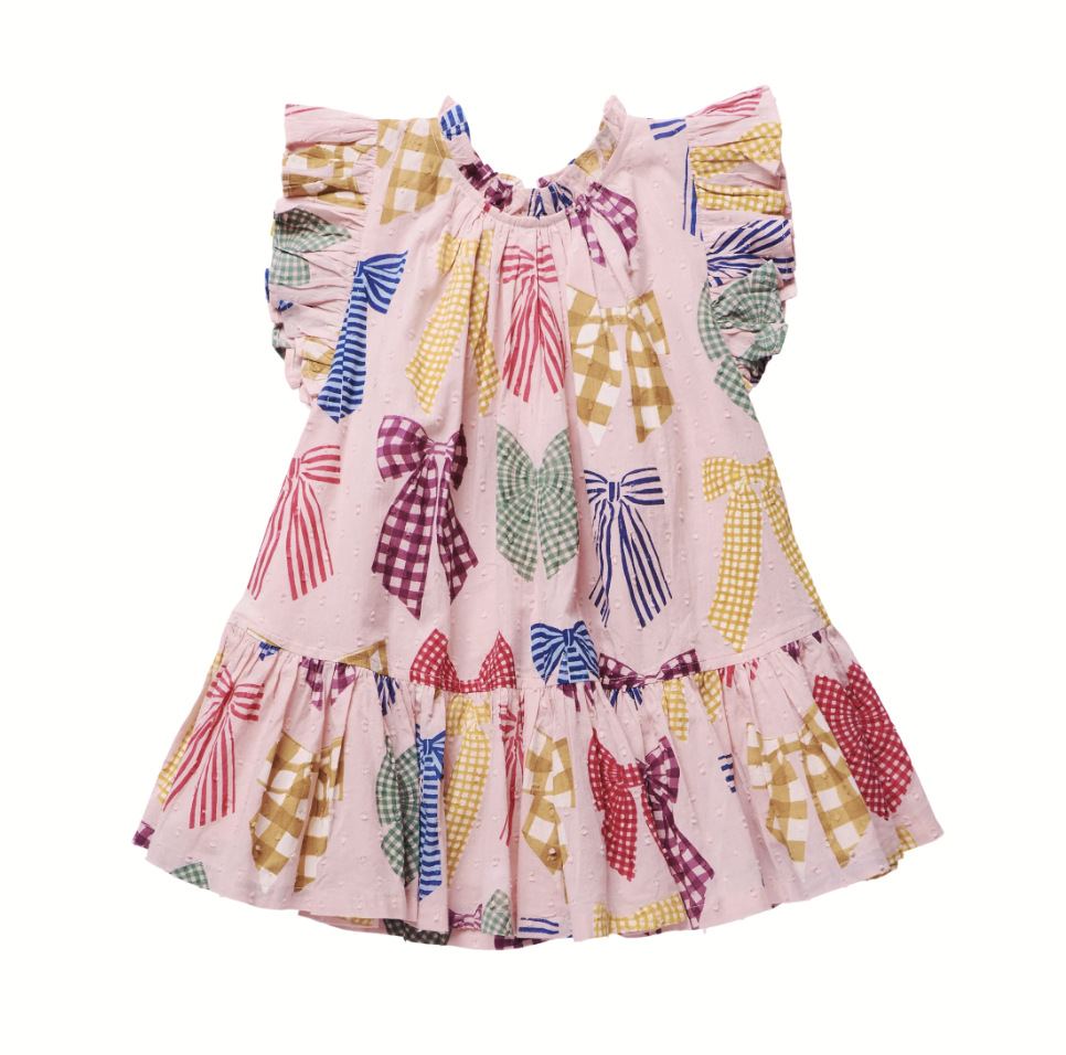 Patterned Bows Harper Dress