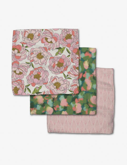 Peony Paradise Dishcloth Set