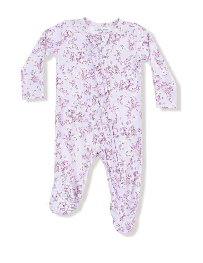 Sweet Dream Florals Ruffle Footie