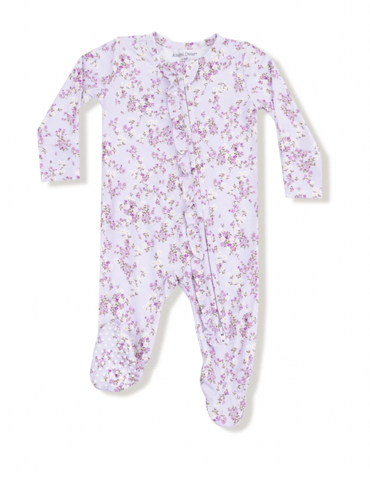 Sweet Dream Florals Ruffle Footie