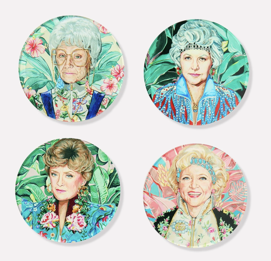Golden Gals | Set of 4 Coasters