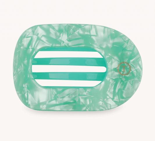 Spring Splash Medium Flat Round Hair Clip