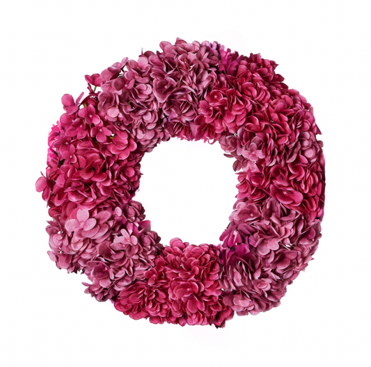 Pink Hydrangea Wreath
