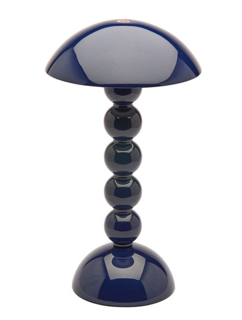 Navy Bobbin LED Cordless Rechargeable Table Lamp