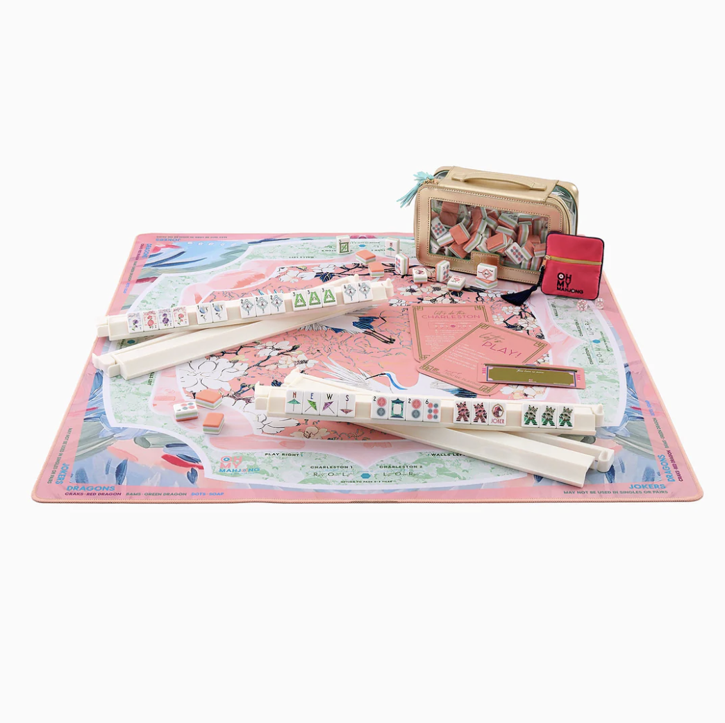 Heron Mahjong Mat in Tube