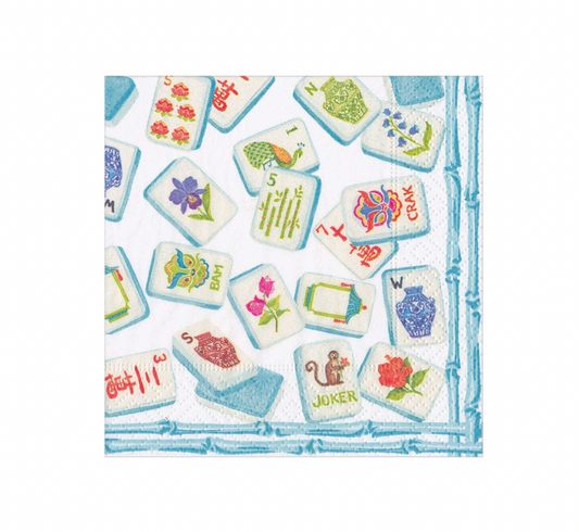 Mahjong Robin'S Egg Cocktail Napkins